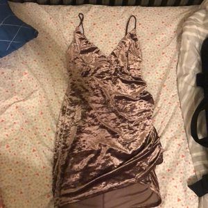 Velvet mini dress